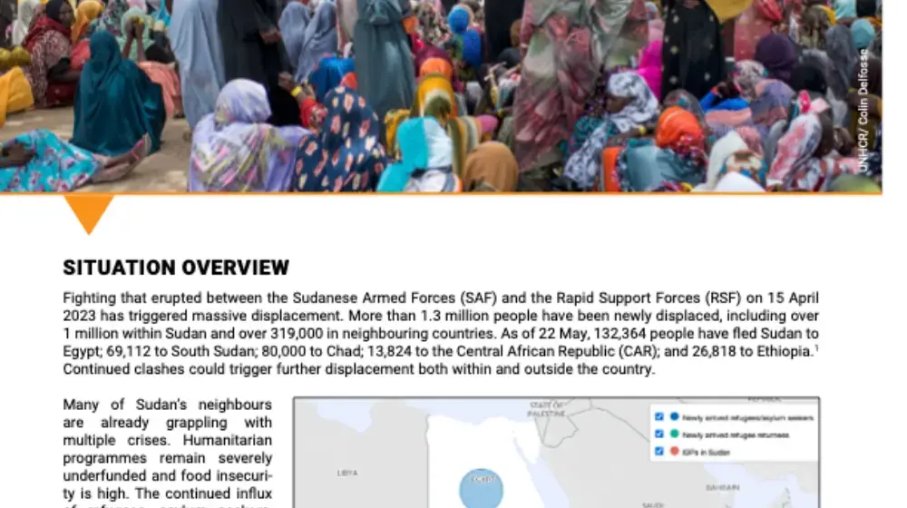 UNFPA Sudan Regional Refugee Response Situation Report #1