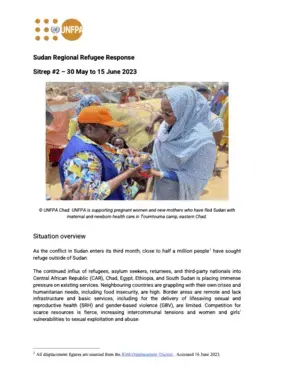 UNFPA Sudan Regional Refugee Response Situation Report #2