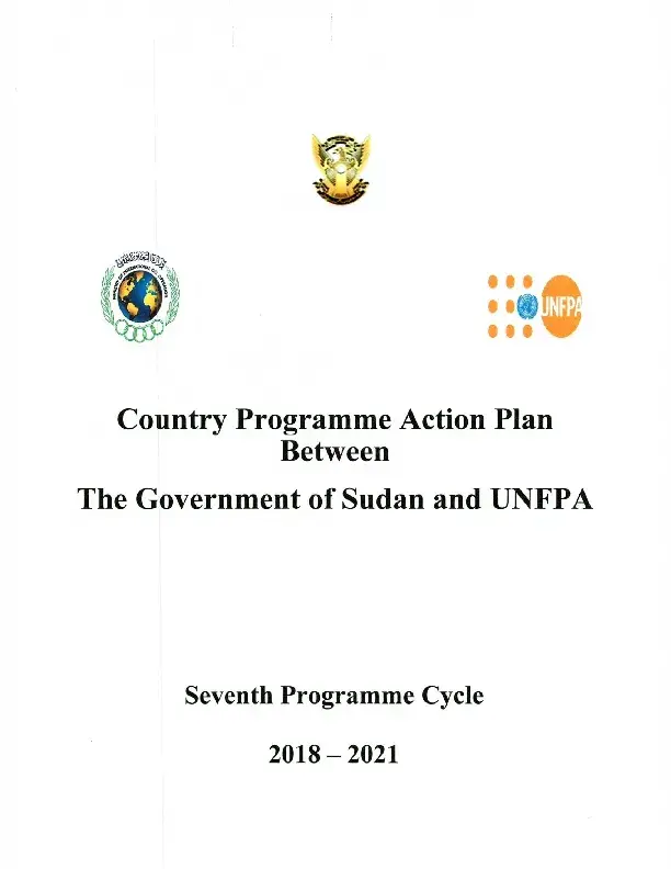 Country Programme Action Plan Between the Government of Sudan and UNFPA